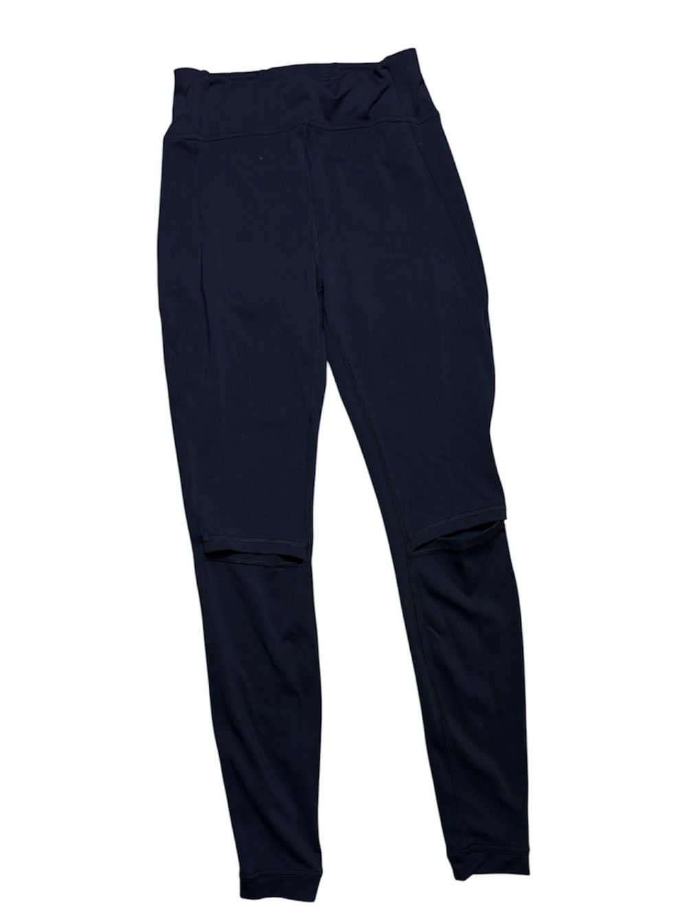 Lululemon Force Within High-Rise Tight 28" with street-style knee cutouts size 6